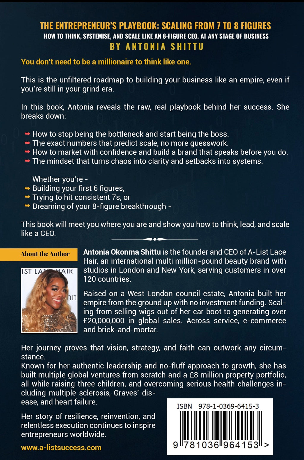 The Entrepreneur’s Playbook: Scaling from 7 Figures to 8 Figures. How to Think, Systemise, and Scale Like an 8-Figure CEO. At any stage of business.